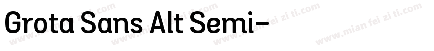 Grota Sans Alt Semi字体转换